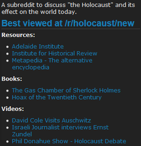 Image: r/Holocaust Revisionist Links