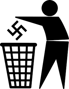 Image: Putting Nazi ideology into the trash