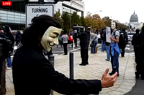 Image: Anonymous at MillionMaskMarch Washington CD Nov 5th 2014
