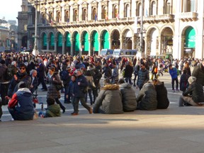 Piazza Duomo is a Central Meeting Place for the people of Milano