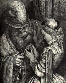Image of Bluebeard by Gustave Dore