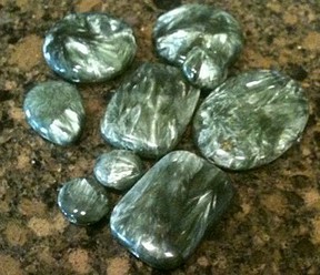 Seraphinite beads