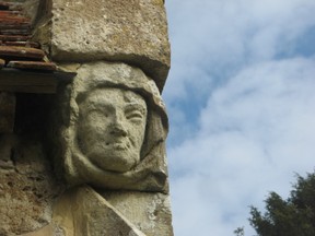 Carved at the entrance to the village church