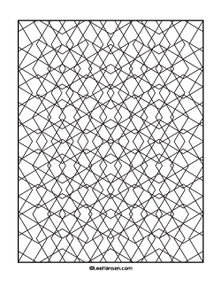 Geometric pattern for coloring, diamonds design - leehansen.com
