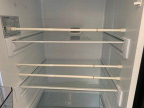 Tension rods for refrigerator 