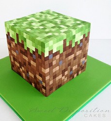 Birthday Cake  on Minecraft Cakes And Cupcakes