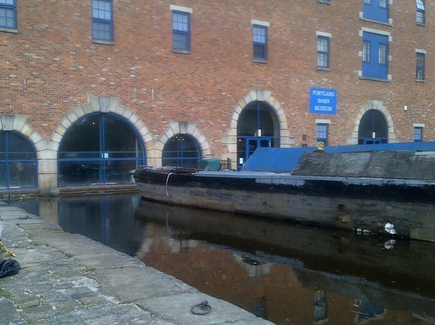 the old warehouse boat entrance