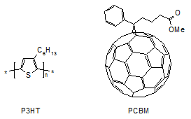 P3HT and fullerene-based PCBM