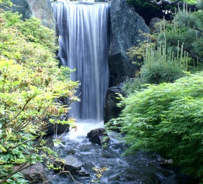 Waterfall near Japanese Garden