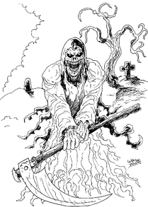 Grim Reaper Art By Wayne Tully