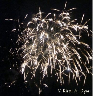 Fireworks over Disneyland