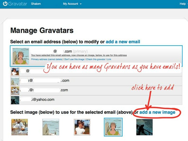 Manage your Gravatar account