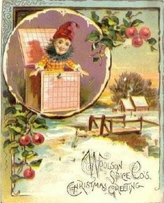 Woolson Spice Christmas trade card