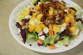 Salad with Peaches