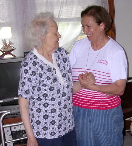 Michey and her Mother on 4th July 2011