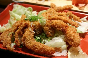 Soft shell crabs, breaded and fried
