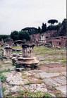View of the Roman Forum (Foro di romano) in Rome.