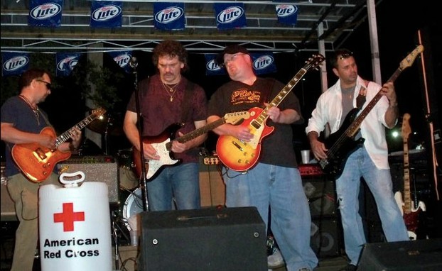 William Butler, Roger Hay, Les Emert, Gary Davis, and Tommy O'Domirok in the back.