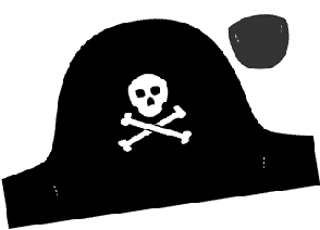 DIY Pirate Eye Patch and Hat