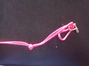 starting the slip knot to anchor the stationary cord
