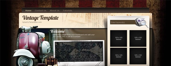 Vintage Blogger Template