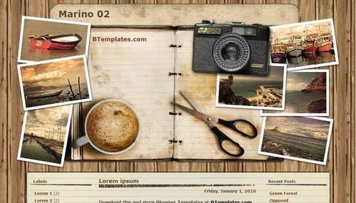 Marino Vintage Blogger Template