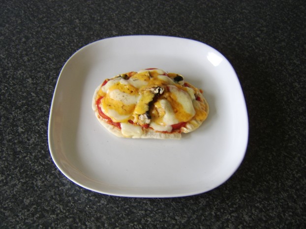 Tomato and mushroom is a very simple but classic pizza combination
