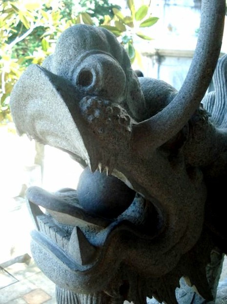 Detail of a carving.