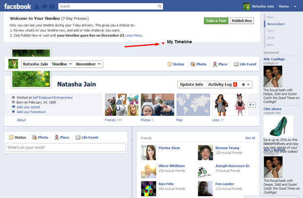 Facebook Timeline