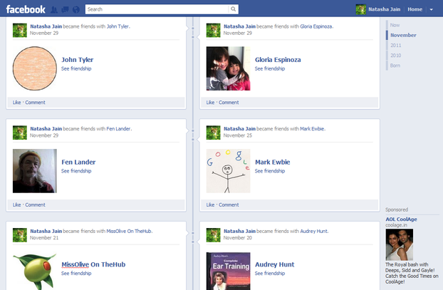 Facebook Timeline 2