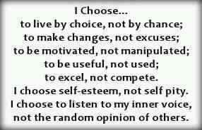 I choose