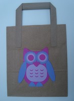 Cute Owl Party Favor Bag