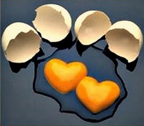 Heart Eggs