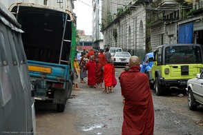 Monks in Yangoon