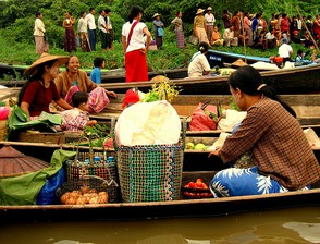 Inle Lake market, Myanmar