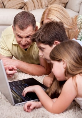 Family on Quality Carpet 