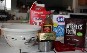 Ingredients for frosting