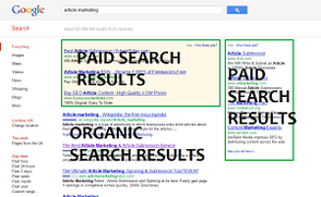 Sample Google Search Screen