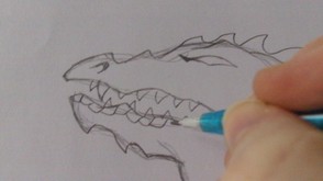 Draw Some Scales Around The Mouth