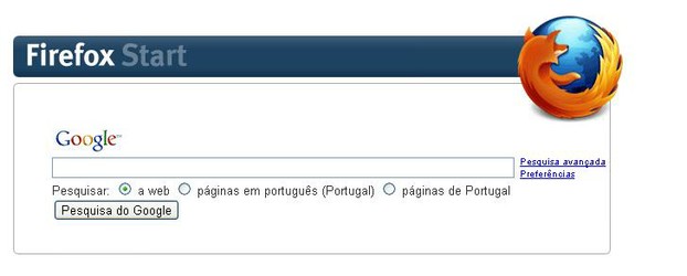 Firefox Google Portugal