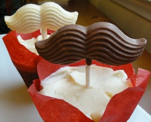 Mustache Cupcake