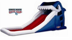 Great White Inflatable Water Slide
