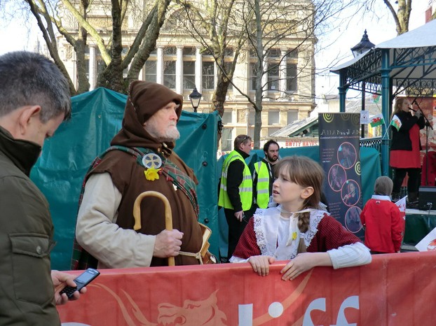 St David and Welsh girl, Cardiff 2012