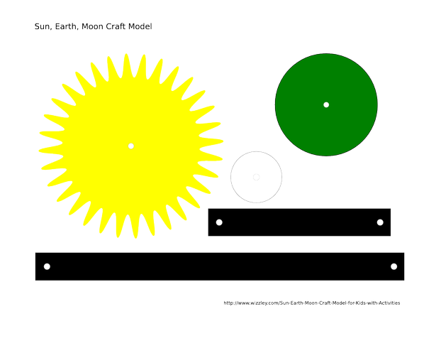 Sun Earth Moon Craft Template