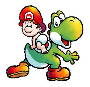 Baby Mario and Yoshi