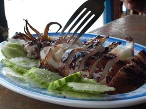 Cambodian recipe seafood squid