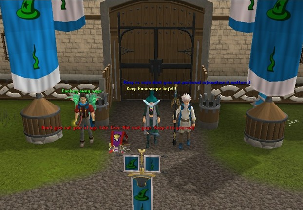Members of the RS Clan Canting Away say: Keep Runescape Safe!