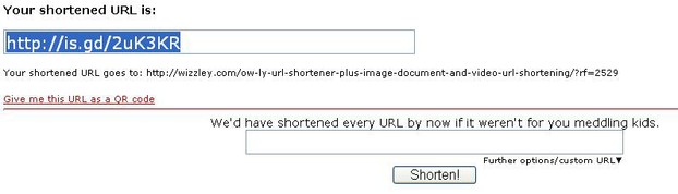 is.gd standard short URL