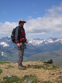 Hiking poles in Glacier National Park