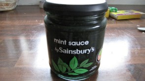 Mint Sauce in a Jar - You can get the fresh mint leaves if you like.